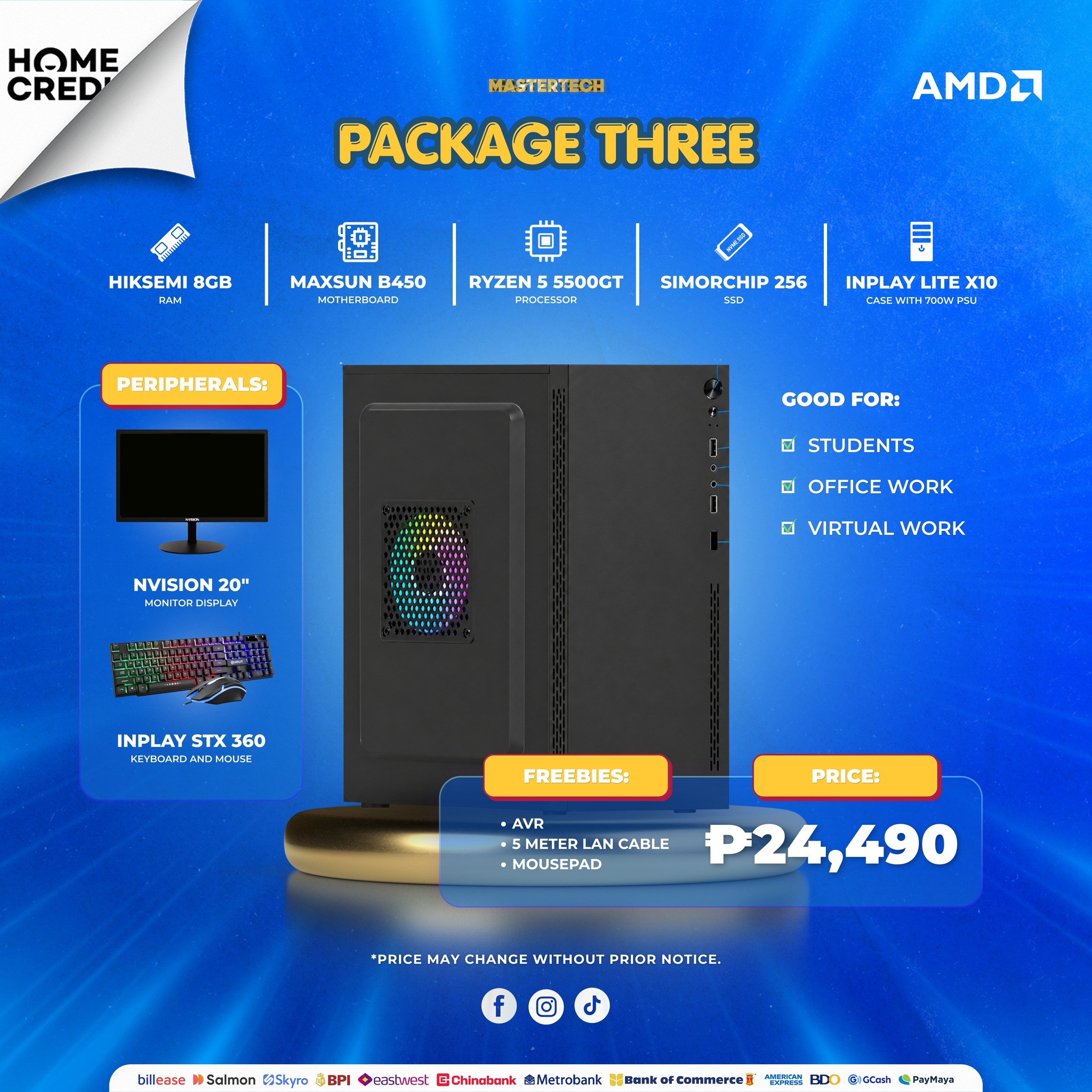 Desktop package promo three